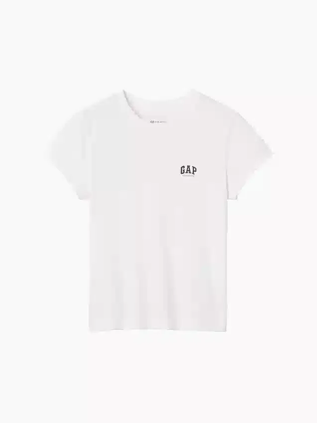 Tričko GAP × Victoria Beckham z organické bavlny s logem