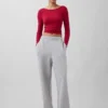 Tričko GapFit Smooth s lodičkovým výstřihem