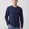 Tričko Henley s volným střihem