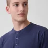 Tričko Henley s volným střihem