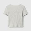 Tričko pro miminka a batolata s žebrovaným lemem pro kombinování
