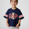 Tričko pro miminka a batolata s grafickým logem Brannan Bear Varsity v oversized střihu
