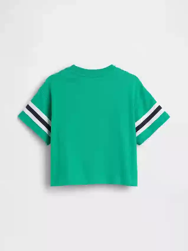 Tričko pro miminka a batolata s grafickým logem Brannan Bear Varsity v oversized střihu