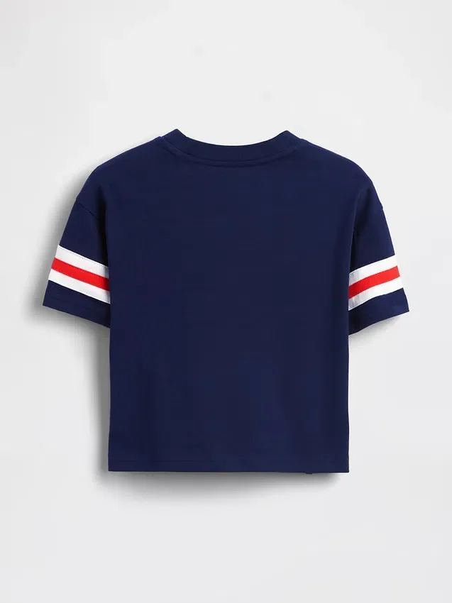 Tričko pro miminka a batolata s grafickým logem Brannan Bear Varsity v oversized střihu