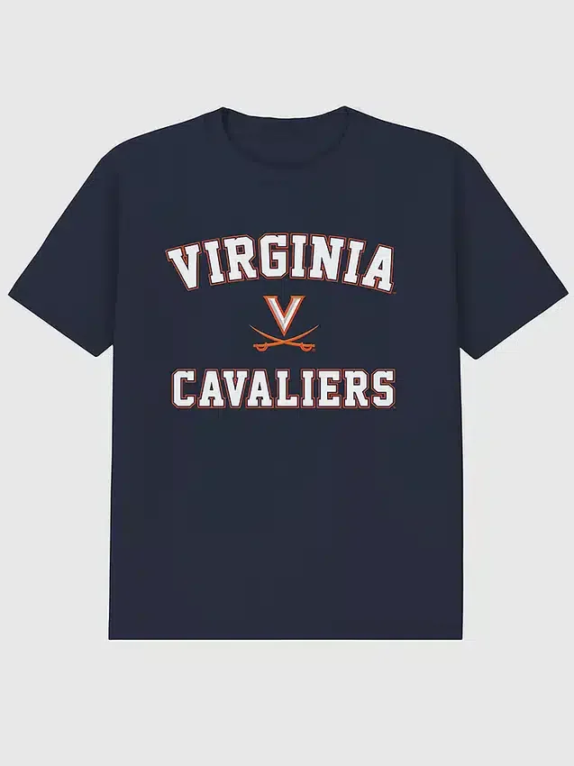 Tričko s klasickým motivem kampusu University of Virginia
