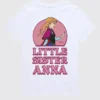 Tričko s krátkým rukávem a potiskem „Little Sister Anna“ z filmu Frozen pro batolata v šortkách