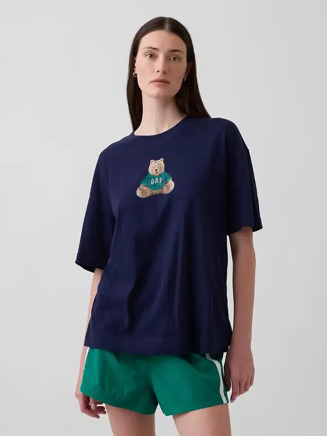 Tričko s oversized logem Brannan Bear