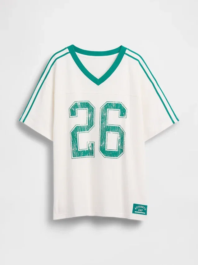 Tričko s oversized logem Varsity