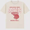 Tričko s potiskem basketbalového koše San Diego State University