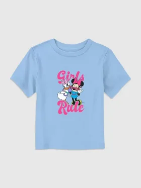 Tričko s potiskem „Dívky Rule“ s Mickey Mouse a přáteli pro batolata