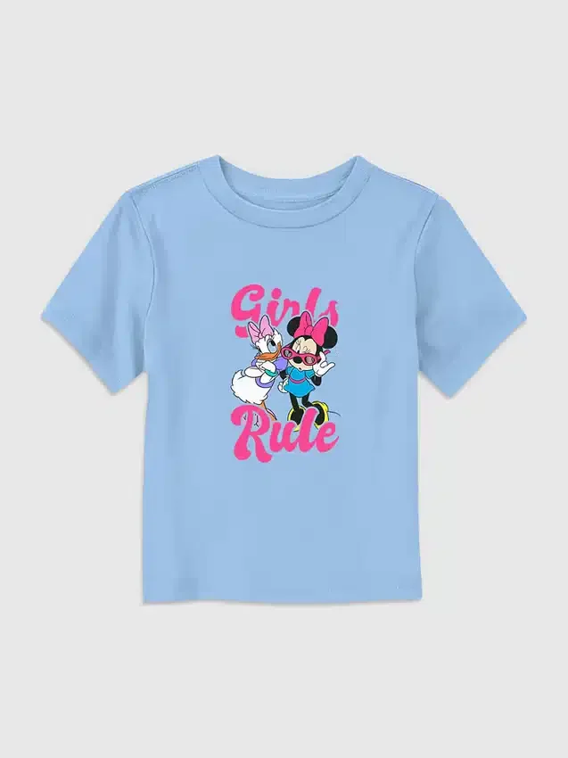 Tričko s potiskem „Dívky Rule“ s Mickey Mouse a přáteli pro batolata