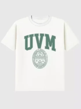 Tričko s potiskem erbu univerzity UVM