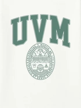 Tričko s potiskem erbu univerzity UVM