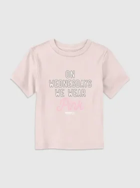Tričko s potiskem „Mean Girls“ pro batolata – „Ve středu nosíme růžovou“
