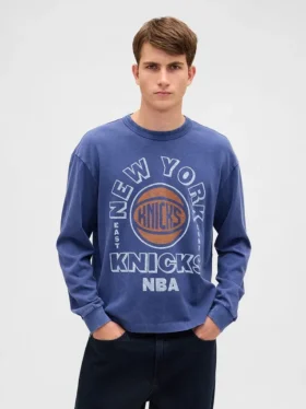 Tričko s potiskem NBA New York Knicks (zkrácené)