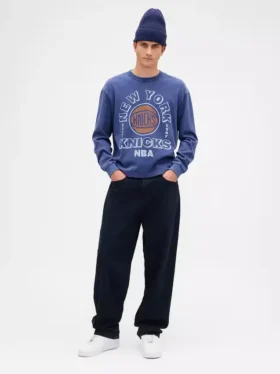 Tričko s potiskem NBA New York Knicks (zkrácené)