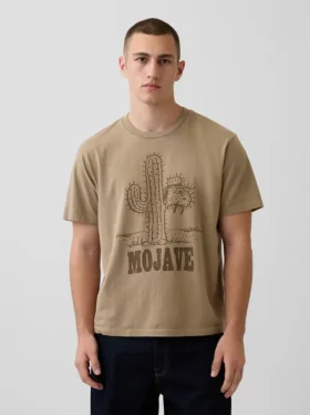 Tričko s potiskem Snoopy Mojave v volném střihu