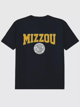 Tričko s potiskem univerzitního znaku University of Missouri