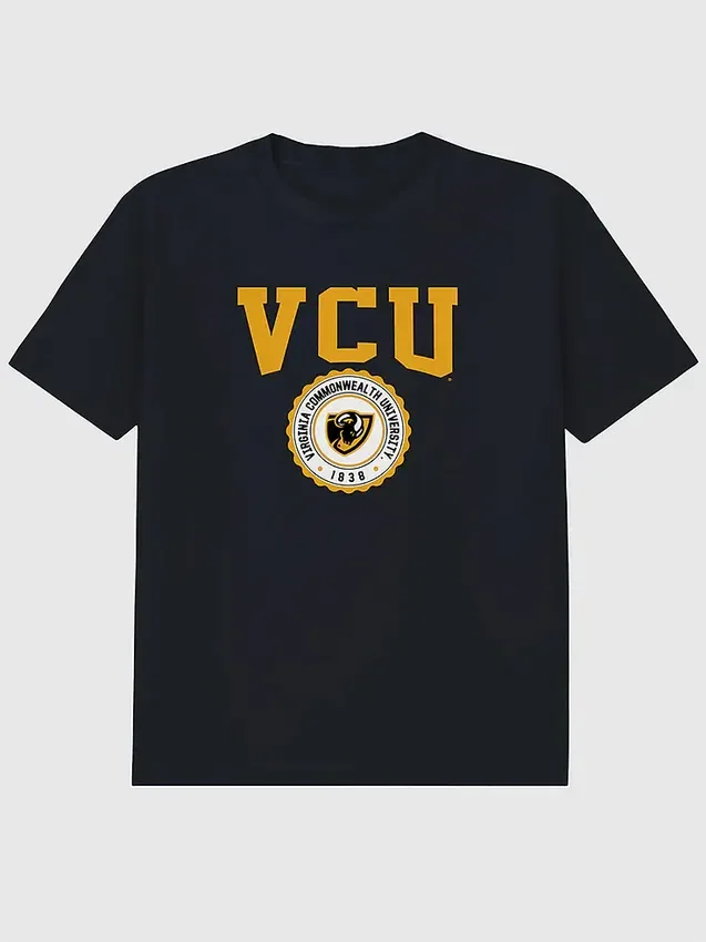 Tričko s potiskem univerzitního znaku Virginia Commonwealth University