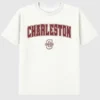 Tričko s sekundárním potiskem Arch Logo College of Charleston v podobě oblouku