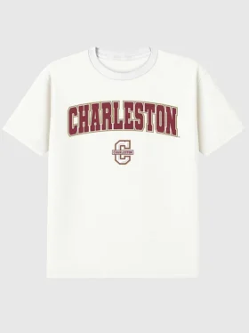 Tričko s sekundárním potiskem Arch Logo College of Charleston v podobě oblouku