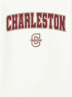 Tričko s sekundárním potiskem Arch Logo College of Charleston v podobě oblouku
