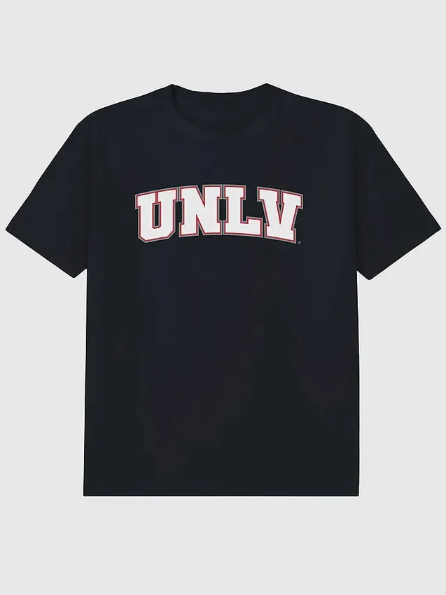 Tričko s sekundárním potiskem loga University of Nevada Las Vegas Arch Logo