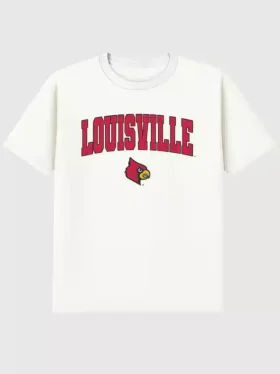 Tričko s tmavým grafickým motivem Arch Logo University of Louisville