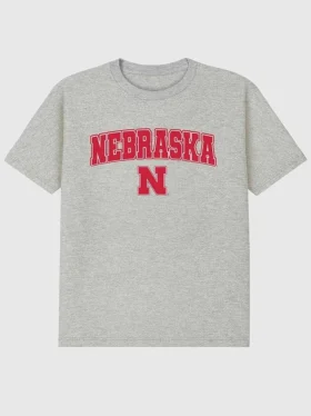 Tričko s tmavým grafickým motivem Arch Logo University of Nebraska