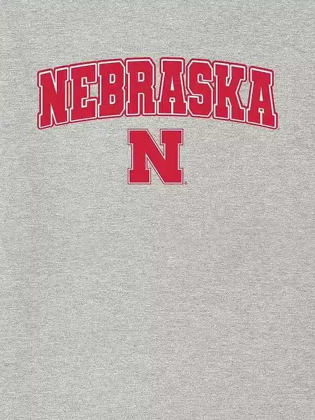 Tričko s tmavým grafickým motivem Arch Logo University of Nebraska
