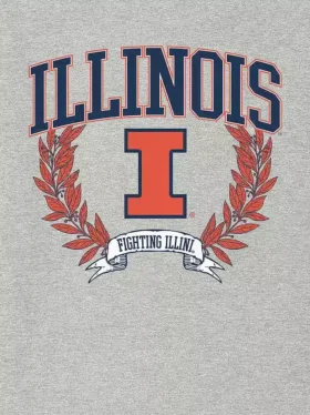 Tričko s tmavým grafickým motivem „Laurels“ z University of Illinois
