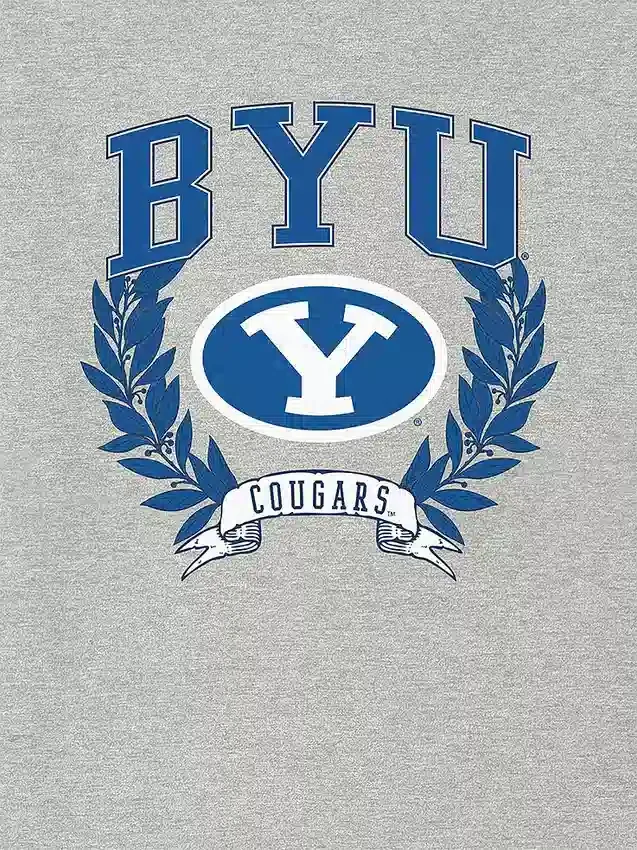 Tričko s tmavým potiskem „Laurels“ z Brigham Young University