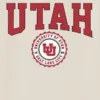 Tričko s tmavým potiskem univerzitního znaku University of Utah