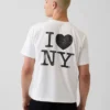 Tričko s volným střihem a logem „I Heart NY“