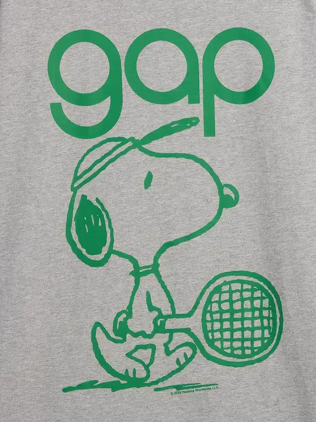 Tričko s volným střihem a potiskem s logem Snoopy