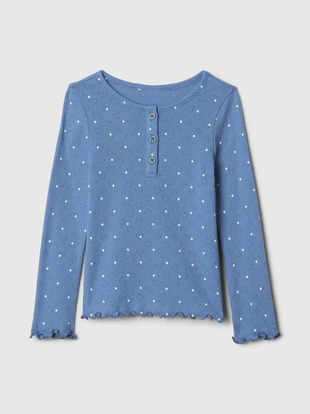Tričko s výstřihem Henley pro miminka a batolata