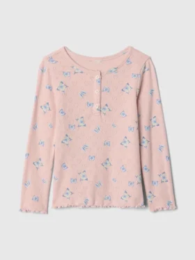 Tričko s výstřihem Henley pro miminka a batolata