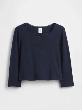 Tričko s výstřihem Henley pro miminka a batolata