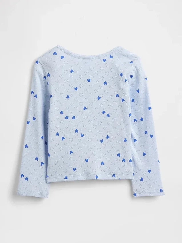 Tričko s výstřihem Henley pro miminka a batolata