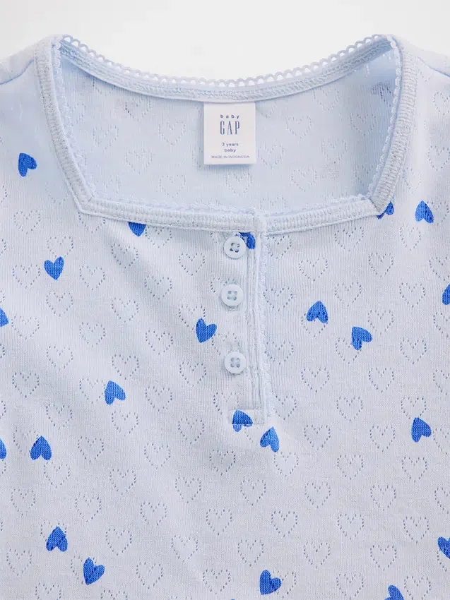 Tričko s výstřihem Henley pro miminka a batolata