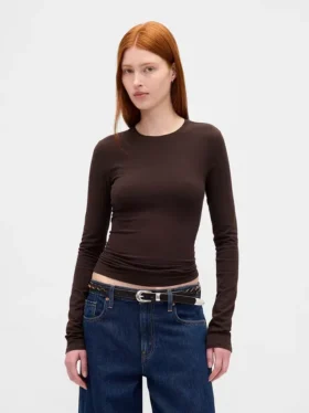 Tričko z hustě pleteného džerzeje