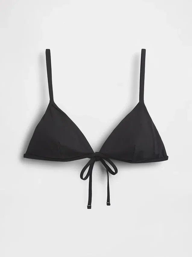 Trojúhelníkový bikinový top na šňůrky