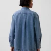 Ultra měkká džínová košile v oversized střihu