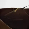 Veganská semišová taška typu „bucket“