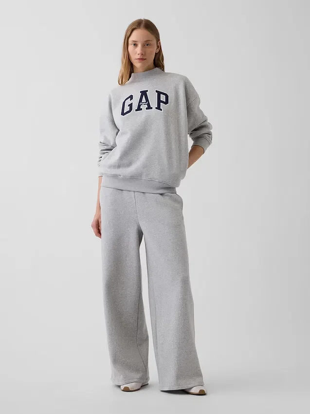 Vintagesoft Oversized mikina s logem a stojáčkem