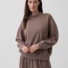 Vintagesoft Oversized mikina s tunikovým střihem a stojáčkem