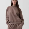 Vintagesoft Oversized mikina s tunikovým střihem a stojáčkem