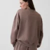 Vintagesoft Oversized mikina s tunikovým střihem a stojáčkem