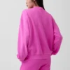 Vintagesoft Oversized mikina s tunikovým střihem a stojáčkem