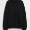 Vintagesoft Oversized mikina s tunikovým střihem a stojáčkem